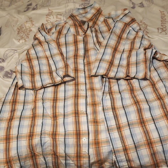 Plaid Short Sleeve Men's Shirt - Picture 1 of 3
